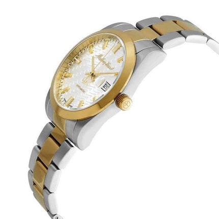 Orologio da uomo Mathey-Tissot Mathy I bicolore in acciaio inossidabile con quadrante bianco automatico H1450ATBI