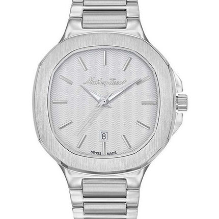 Orologio da uomo Mathey-Tissot Evasion in acciaio inossidabile quadrante bianco al quarzo H152AI