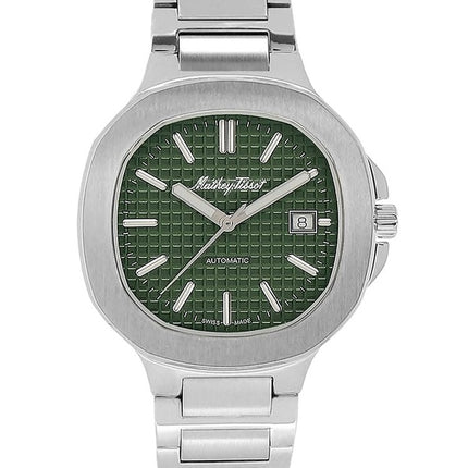 Orologio da uomo Mathey-Tissot Evasion in acciaio inossidabile con quadrante verde automatico H152ATV