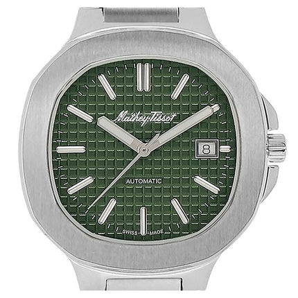 Orologio da uomo Mathey-Tissot Evasion in acciaio inossidabile con quadrante verde automatico H152ATV
