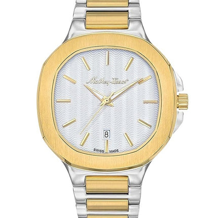 Orologio da uomo Mathey-Tissot Evasion Two Tone in acciaio inossidabile con quadrante argentato al quarzo H152BI