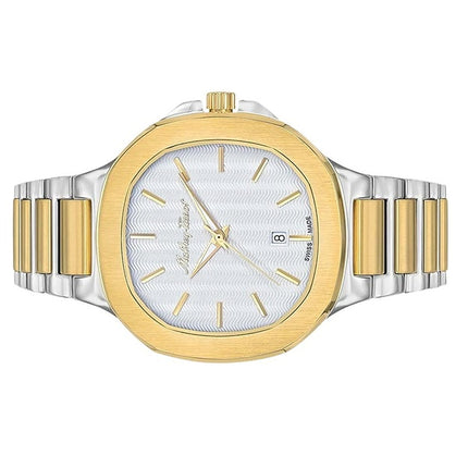 Orologio da uomo Mathey-Tissot Evasion Two Tone in acciaio inossidabile con quadrante argentato al quarzo H152BI