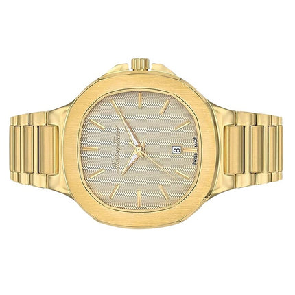 Orologio da uomo Mathey-Tissot Evasion in acciaio inossidabile color oro con quadrante champagne al quarzo H152PDI