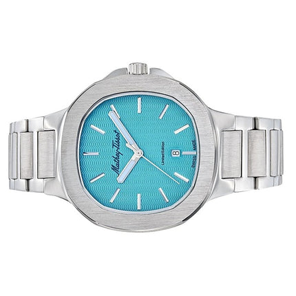 Orologio da uomo Mathey-Tissot Evasion in acciaio inossidabile con quadrante turchese al quarzo H152TI