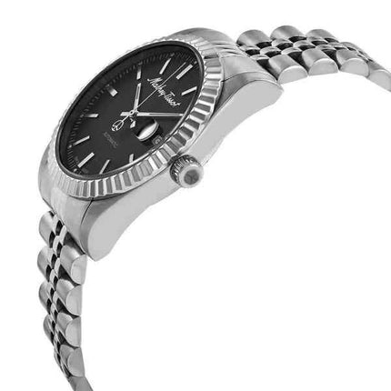 Orologio da uomo Mathey-Tissot Mathy III automatico in acciaio inossidabile quadrante nero H1810ATAN