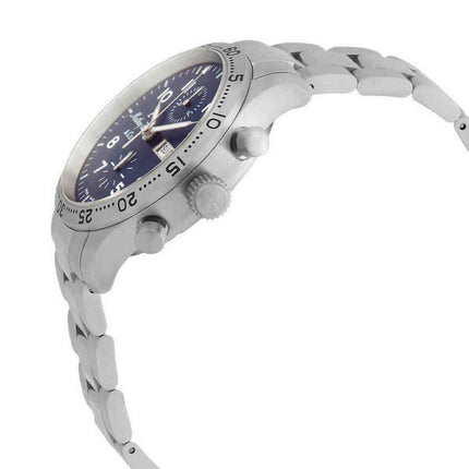 Mathey-Tissot Type 21 Cronografo in acciaio inossidabile quadrante blu automatico H1821CHATBUG orologio da uomo con set regalo