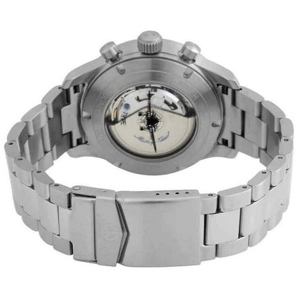 Mathey-Tissot Type 21 Cronografo in acciaio inossidabile quadrante blu automatico H1821CHATBUG orologio da uomo con set regalo