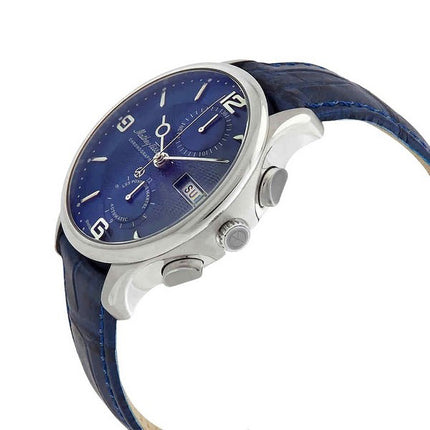 Mathey-Tissot Edmond Chronograph Limited Edition quadrante blu automatico H1886CHATABU orologio da uomo con set regalo