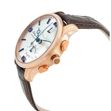 Orologio da uomo Mathey-Tissot Edmond Chronograph Limited Edition quadrante bianco automatico H1886CHATPI con set regalo