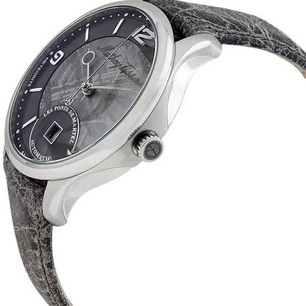 Orologio da uomo Mathey-Tissot Edmond in edizione limitata con cinturino in pelle quadrante grigio automatico H1886META