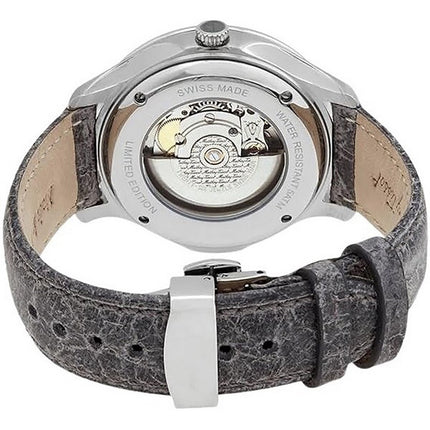 Orologio da uomo Mathey-Tissot Edmond in edizione limitata con cinturino in pelle quadrante grigio automatico H1886META