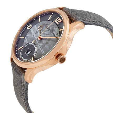Orologio da uomo Mathey-Tissot Edmond in edizione limitata con cinturino in pelle quadrante grigio automatico H1886METP