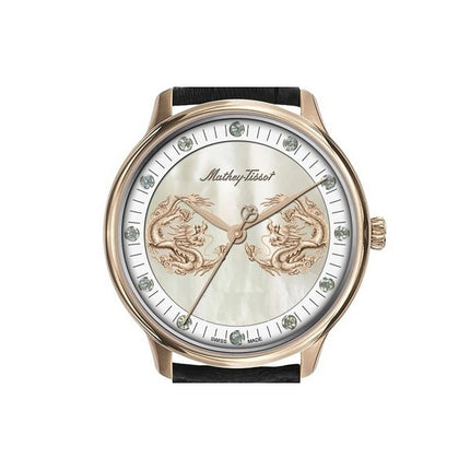 Orologio da uomo Mathey-Tissot Edmond in edizione limitata con accenti di diamanti quadrante in madreperla automatico H1886P1