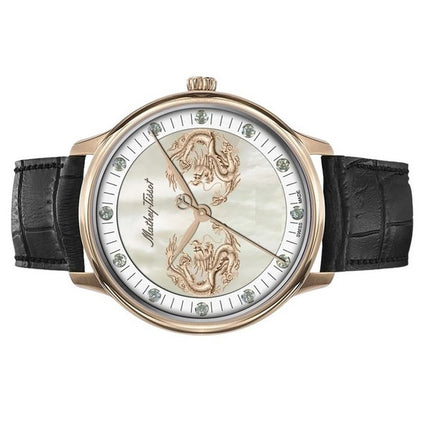 Orologio da uomo Mathey-Tissot Edmond in edizione limitata con accenti di diamanti quadrante in madreperla automatico H1886P1