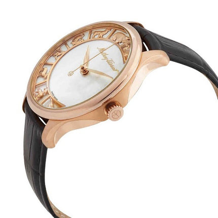 Mathey-Tissot Edmond Edizione limitata 12 segni zodiacali cinesi Quadrante in madreperla Orologio automatico da uomo H1886P2 con