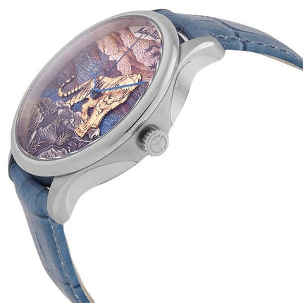 Mathey-Tissot Edmond Orologio da uomo automatico H1886TA con quadrante multicolore tigre 3D realizzato a mano in edizione limita
