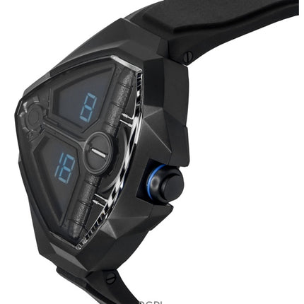 Orologio da uomo Hamilton Ventura Edge Dune Limited Edition con cinturino in gomma e quadrante nero al quarzo H24624330 100M