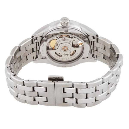 Orologio da donna Hamilton Jazzmaster in acciaio inossidabile rosa con quadrante Open Heart automatico H32215170