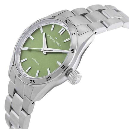 Orologio da donna Hamilton Jazzmaster Performer in acciaio inossidabile con quadrante verde automatico H36105160 100M