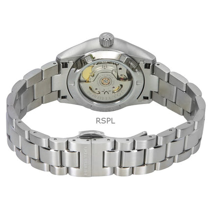 Orologio da donna Hamilton Jazzmaster Performer in acciaio inossidabile con quadrante rosa automatico H36105171 100M