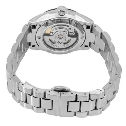 Orologio da uomo Hamilton Jazzmaster Performer in acciaio inossidabile con quadrante nero automatico H36205130 100M