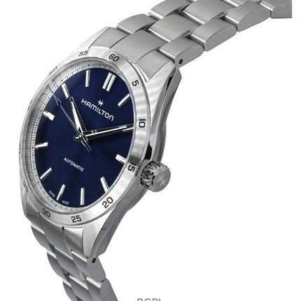 Orologio da uomo Hamilton Jazzmaster Performer in acciaio inossidabile con quadrante blu automatico H36215140 100M
