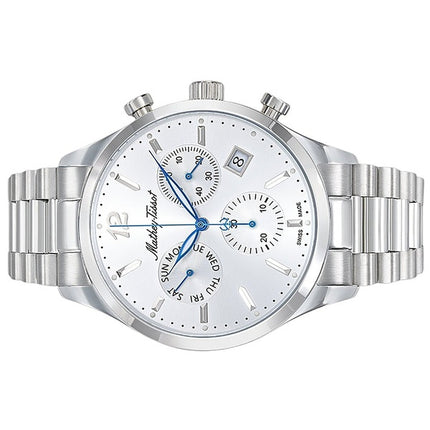 Orologio da uomo Mathey-Tissot Urban Chrono in acciaio inossidabile con quadrante argentato al quarzo H411CHAS