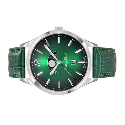 Orologio da uomo Mathey-Tissot Urban Moon cinturino in pelle quadrante verde al quarzo H411LAVM