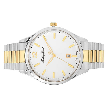 Orologio da uomo Mathey-Tissot Urban Metal quadrante bianco al quarzo H411MBI