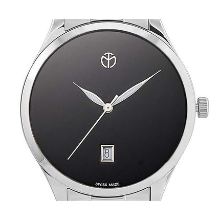 Orologio da uomo Mathey-Tissot Urban Metal quadrante nero al quarzo H411MNM