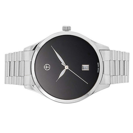 Orologio da uomo Mathey-Tissot Urban Metal quadrante nero al quarzo H411MNM