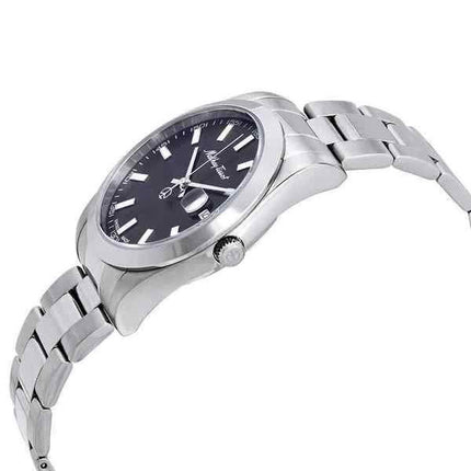 Orologio da uomo Mathey-Tissot Mathy I in acciaio inossidabile con quadrante nero al quarzo H450AN
