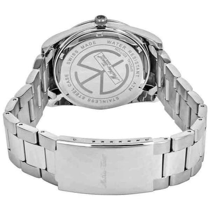 Orologio da uomo Mathey-Tissot Mathy I in acciaio inossidabile con quadrante blu al quarzo H450SE