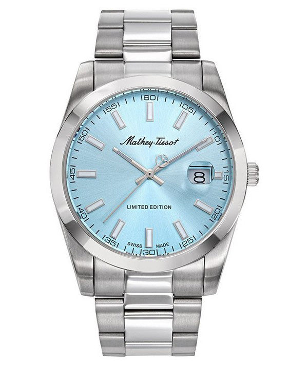 Orologio da uomo Mathey-Tissot Mathy Sunray I LE in acciaio inossidabile quadrante blu al quarzo H451BU