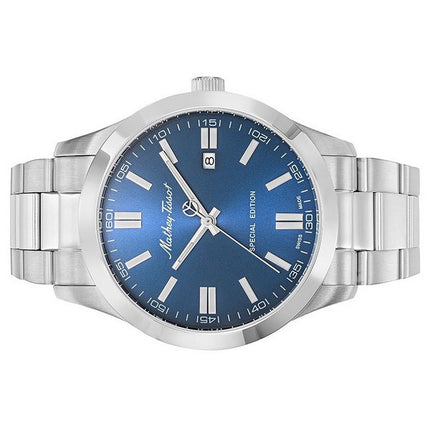 Orologio da uomo Mathey-Tissot Mathy I Jumbo edizione speciale in acciaio inossidabile quadrante blu al quarzo H455ABU
