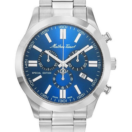 Orologio da uomo Mathey-Tissot Mathy I Jumbo edizione speciale cronografo quadrante blu al quarzo H455CHABU