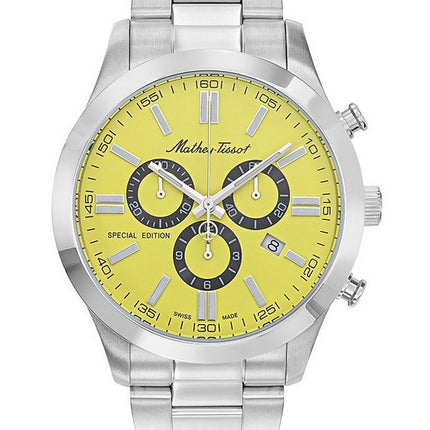 Orologio da uomo Mathey-Tissot Mathy I Jumbo edizione speciale cronografo quadrante giallo al quarzo H455CHJ