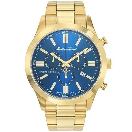 Orologio da uomo Mathey-Tissot Mathy I Jumbo edizione speciale cronografo quadrante blu al quarzo H455CHPBU