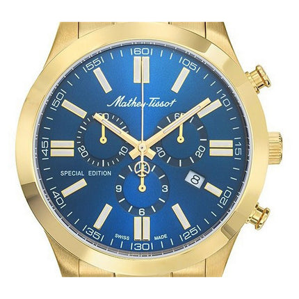 Orologio da uomo Mathey-Tissot Mathy I Jumbo edizione speciale cronografo quadrante blu al quarzo H455CHPBU