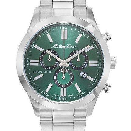 Orologio da uomo Mathey-Tissot Mathy I Jumbo Special Edition cronografo quadrante verde al quarzo H455CHVE