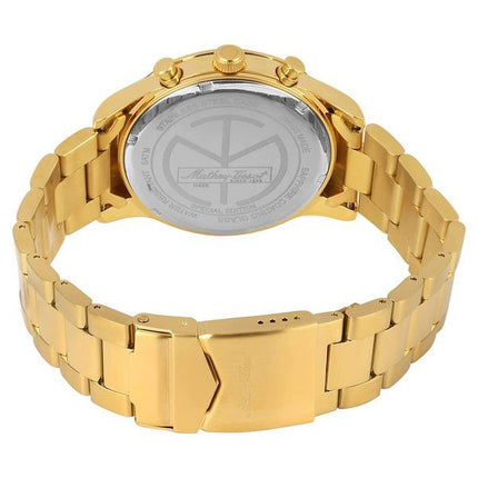 Orologio da uomo Mathey-Tissot Mathy I Jumbo edizione speciale in acciaio inossidabile tono oro quadrante blu al quarzo H455PBU