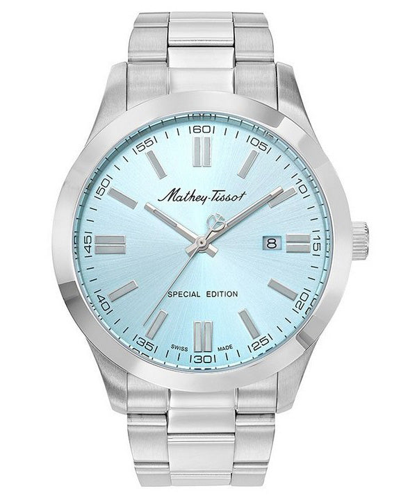 Orologio da uomo Mathey-Tissot Mathy I Jumbo edizione speciale in acciaio inossidabile quadrante blu al quarzo H455SK
