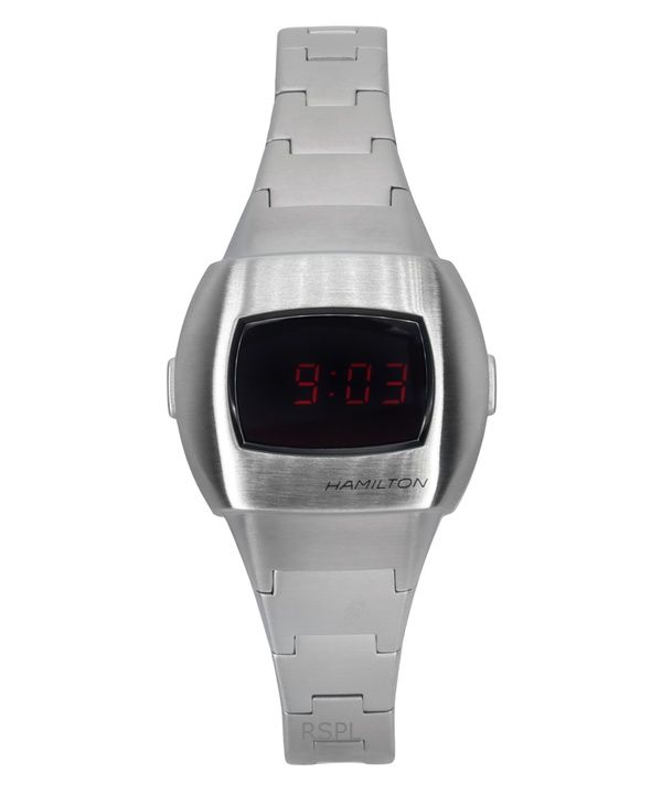 Orologio da uomo Hamilton American Classic PSR 74 Digital in acciaio inossidabile al quarzo H52304130 100M
