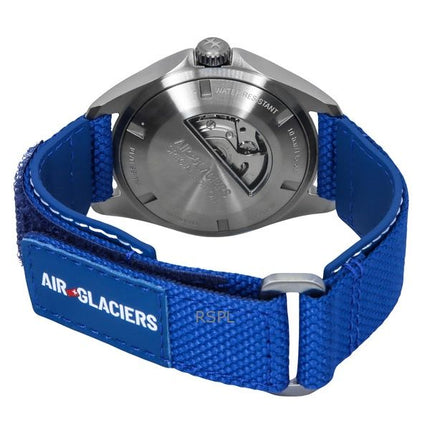 Orologio da uomo Hamilton Khaki Aviation Pilot Air-Glaciers Edition cinturino in tessuto quadrante blu automatico H64655941 100M