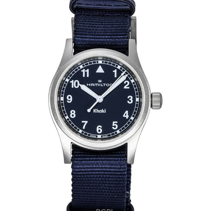 Orologio unisex Hamilton Khaki Field con cinturino in tessuto e quadrante blu al quarzo H69301940