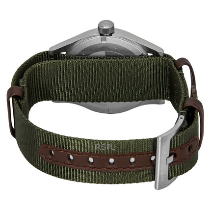Orologio unisex Hamilton Khaki Field con cinturino in tessuto e quadrante nero al quarzo H69401930