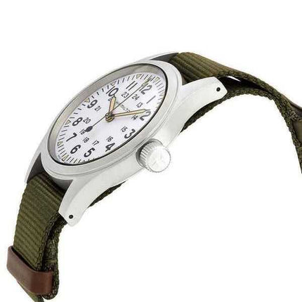 Orologio da uomo automatico Hamilton Khaki Field con quadrante bianco H69439411