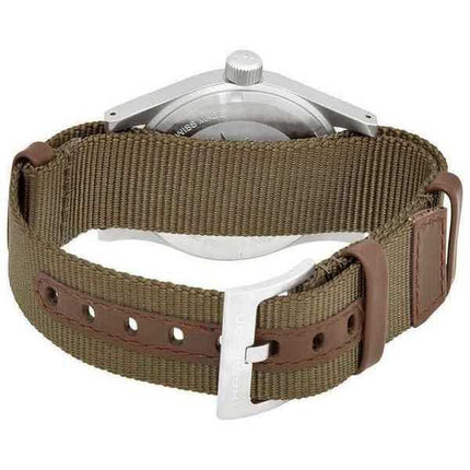 Orologio da uomo automatico Hamilton Khaki Field con quadrante bianco H69439411