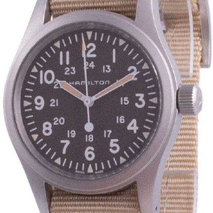 Orologio da uomo Hamilton Khaki Field Brown con quadrante meccanico H69439901