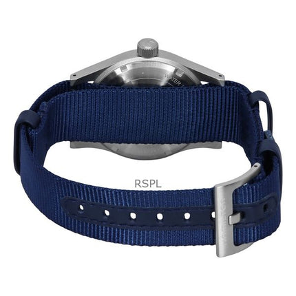 Orologio da uomo Hamilton Khaki Field con cinturino in tessuto e quadrante blu automatico H69439940